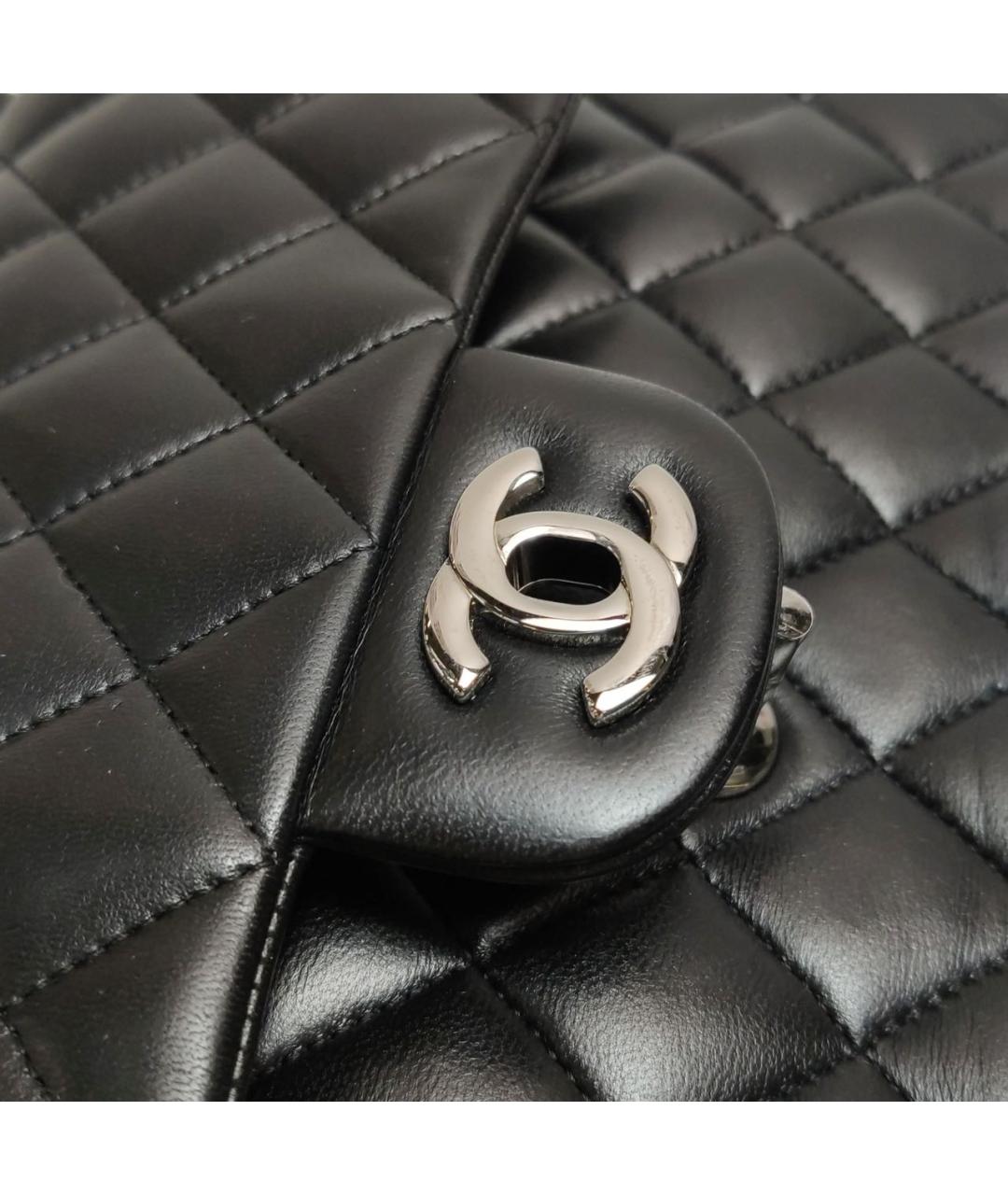 CHANEL Черная кожаная сумка через плечо, фото 7