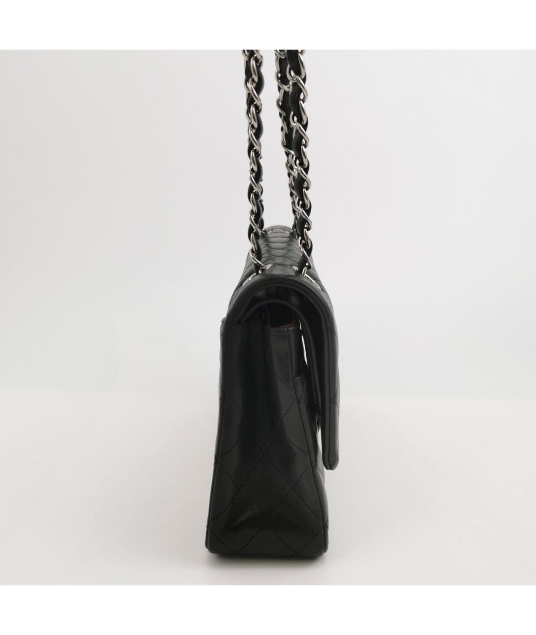 CHANEL Черная кожаная сумка через плечо, фото 3