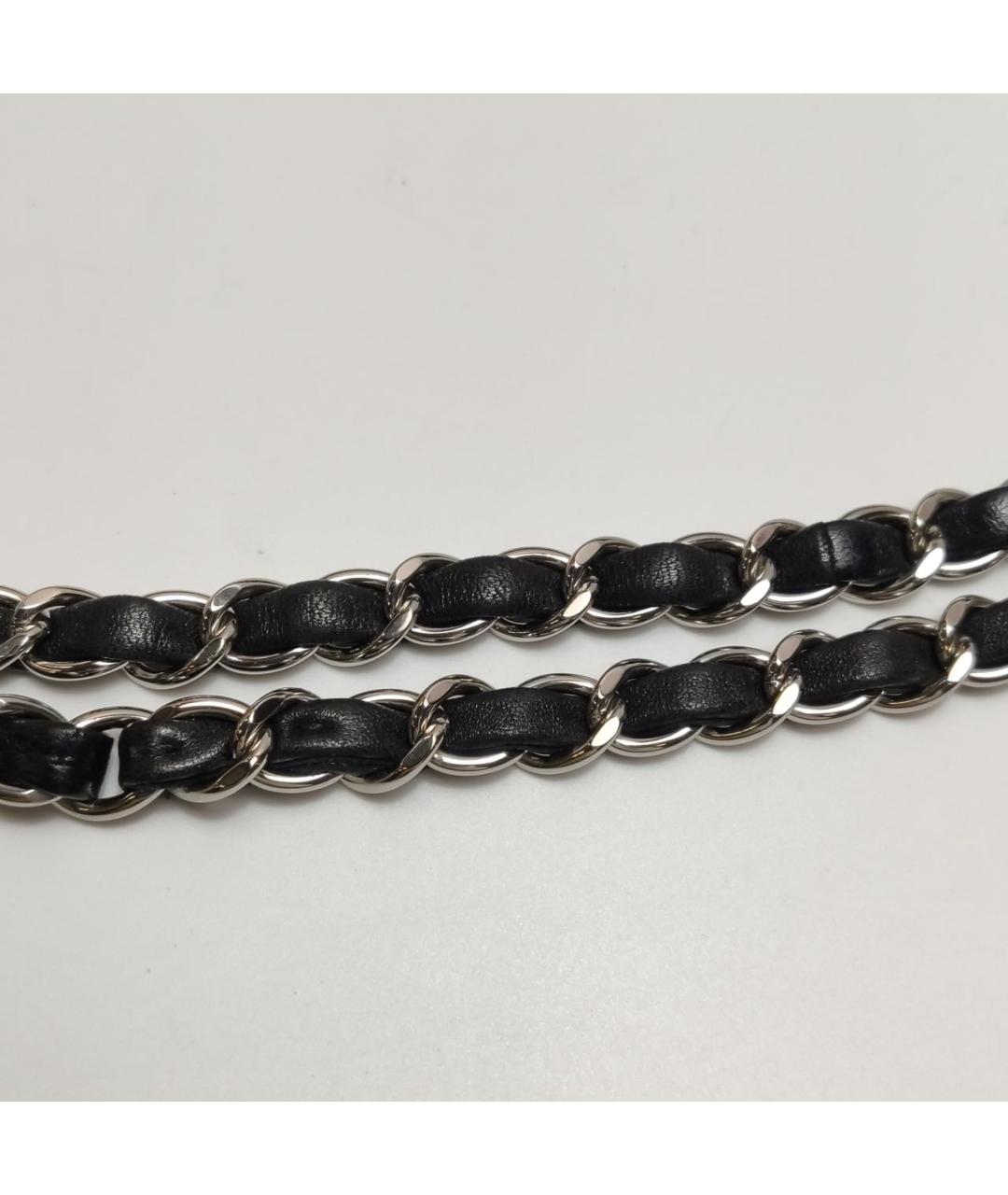 CHANEL Черная кожаная сумка через плечо, фото 5