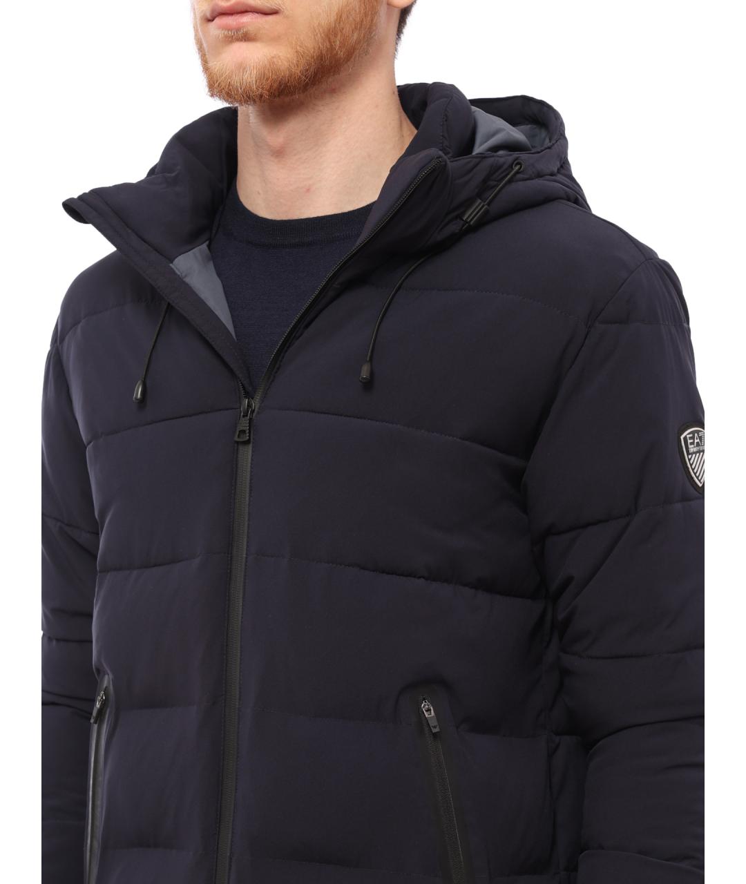 EA7 Синий пуховик, фото 4