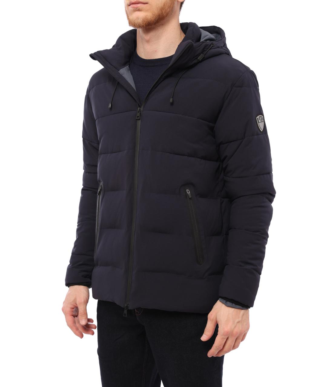 EA7 Синий пуховик, фото 3