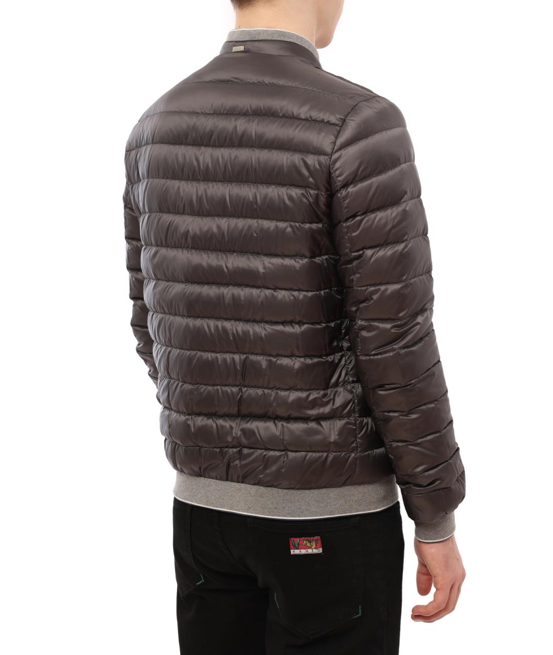 HERNO Серая полиэстеровая куртка, фото 4