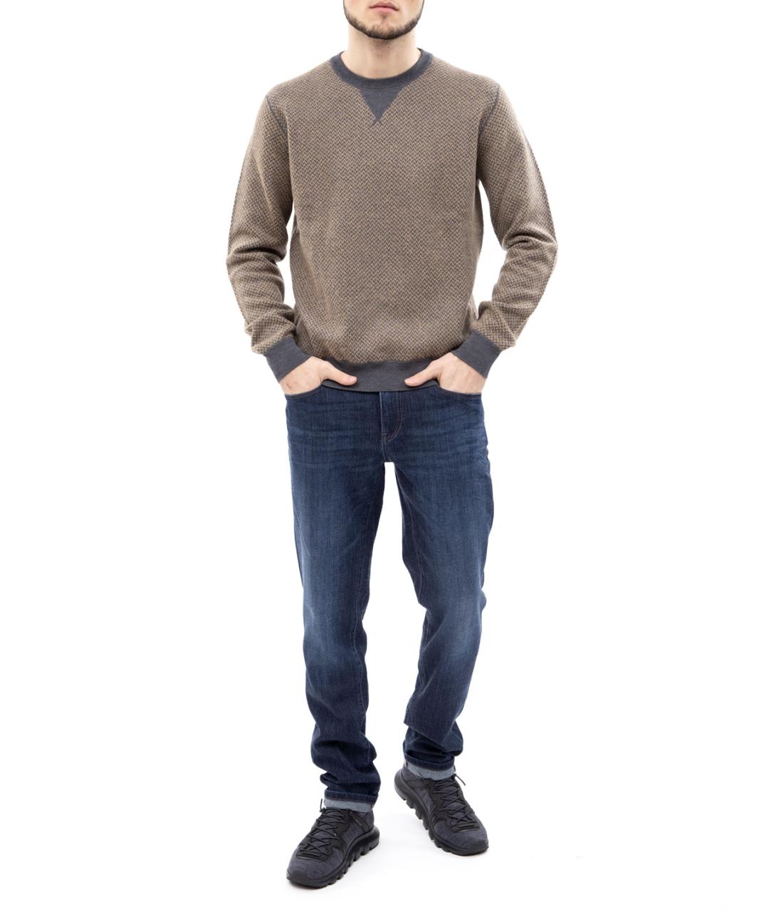 ZZEGNA Серый джемпер / свитер, фото 4