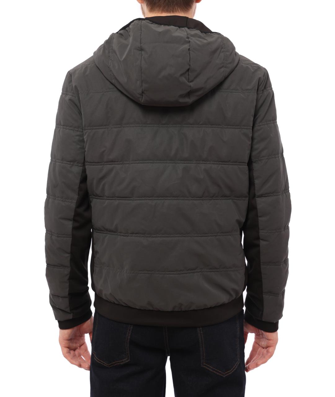 EA7 Серая полиэстеровая куртка, фото 6