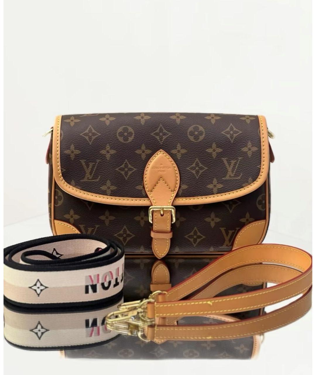 LOUIS VUITTON Коричневая сумка через плечо, фото 3