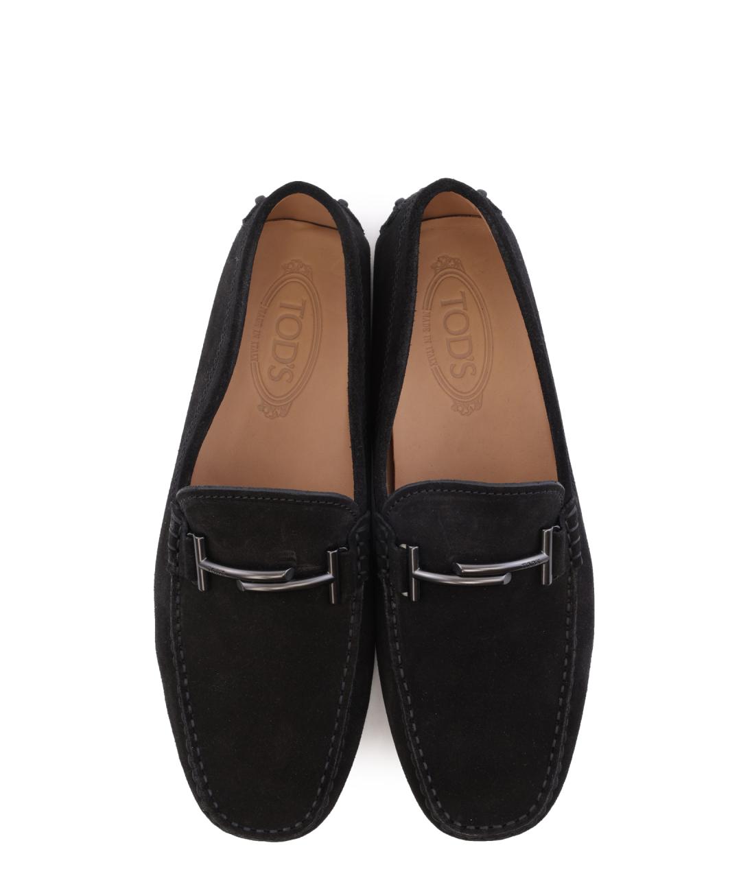 TOD'S Черные замшевые мокасины, фото 3