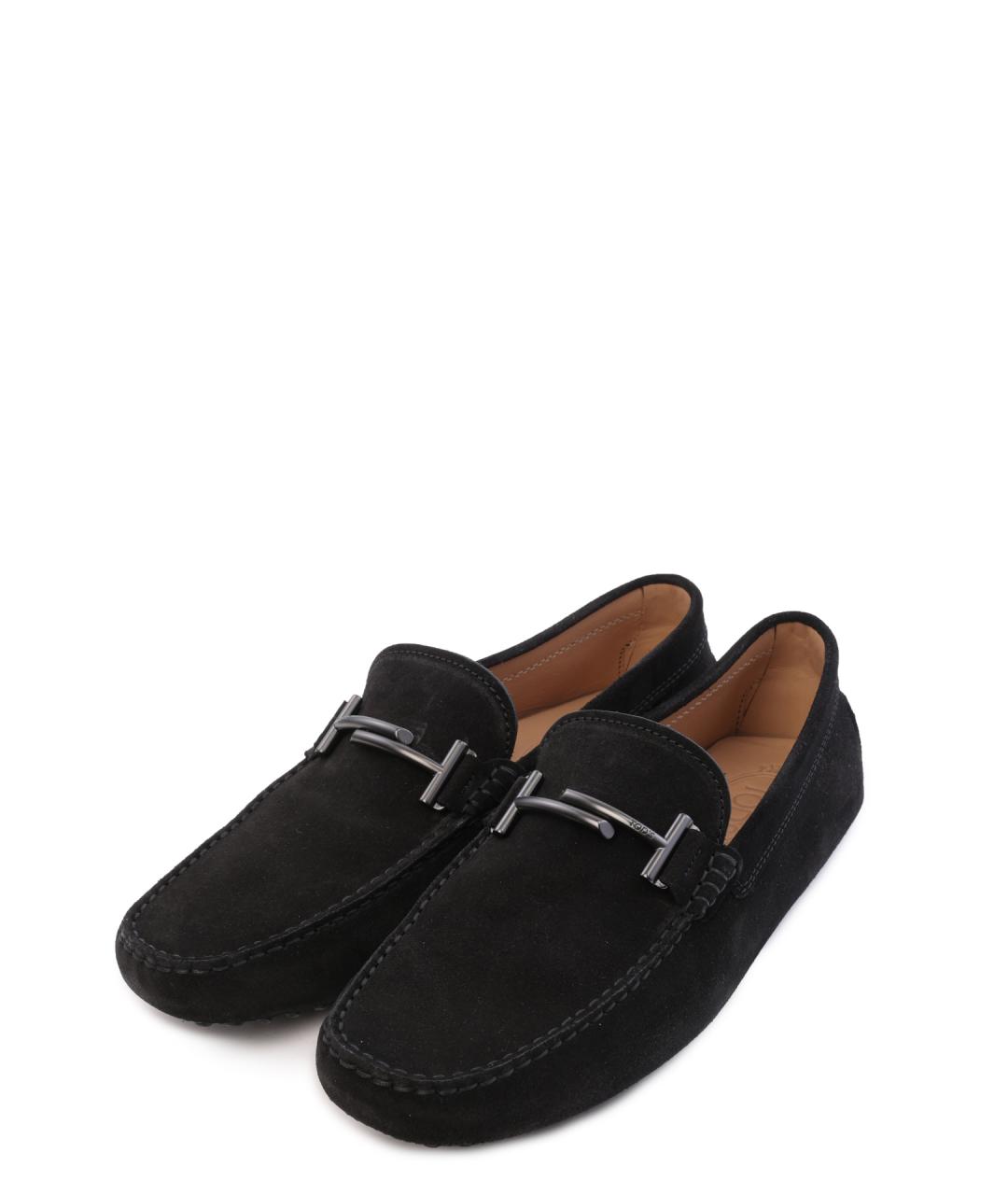 TOD'S Черные замшевые мокасины, фото 2