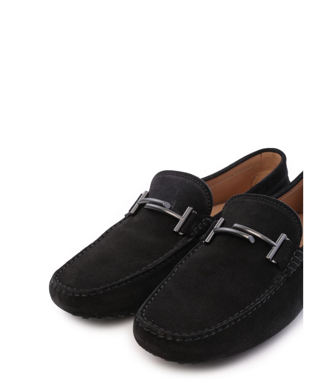 TOD'S Черные замшевые мокасины, фото 7