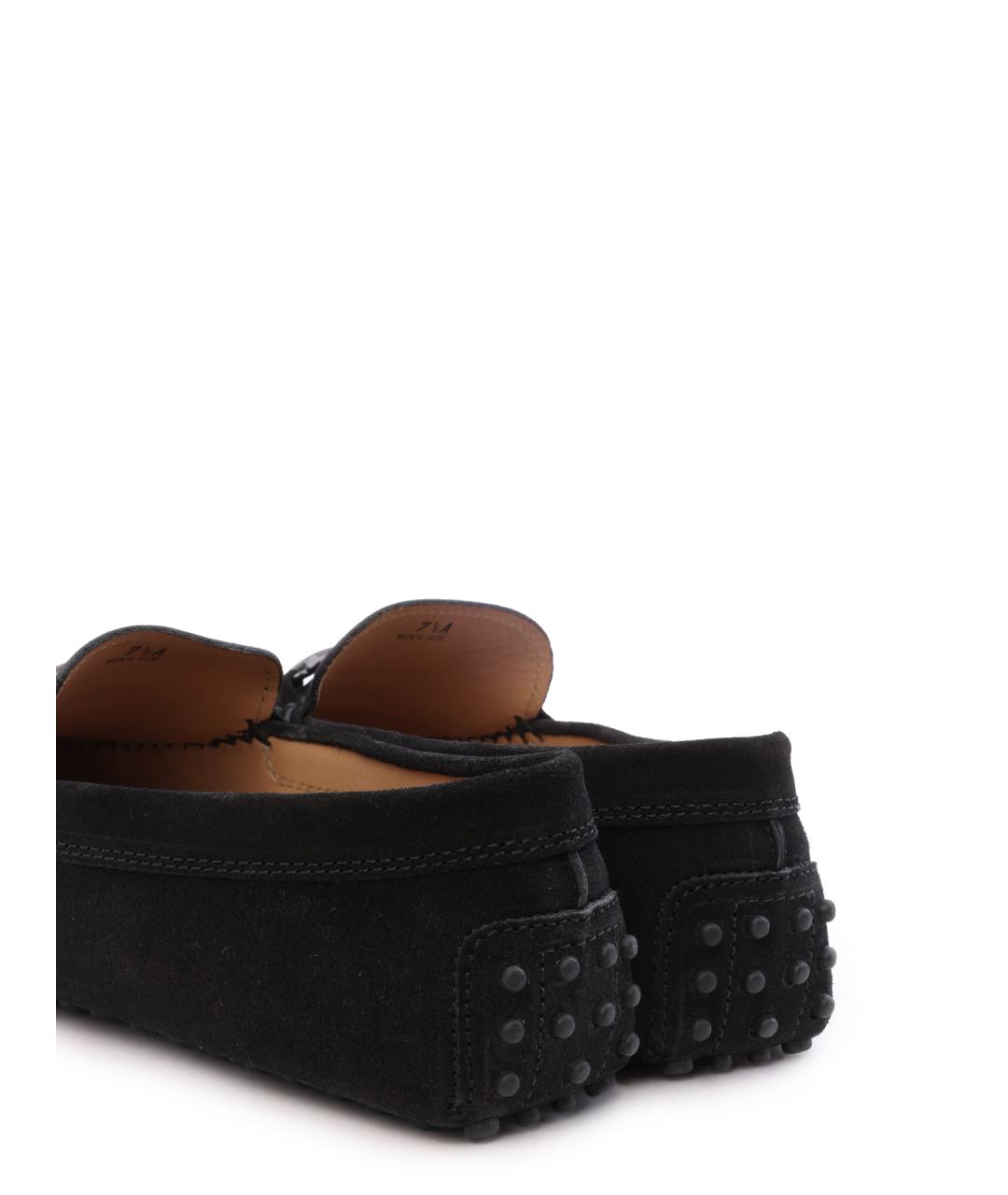 TOD'S Черные замшевые мокасины, фото 6