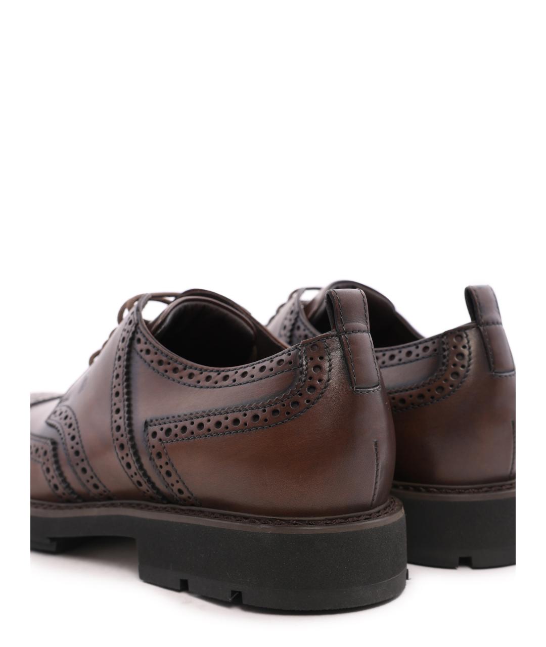 TOD'S Коричневые кожаные туфли, фото 2