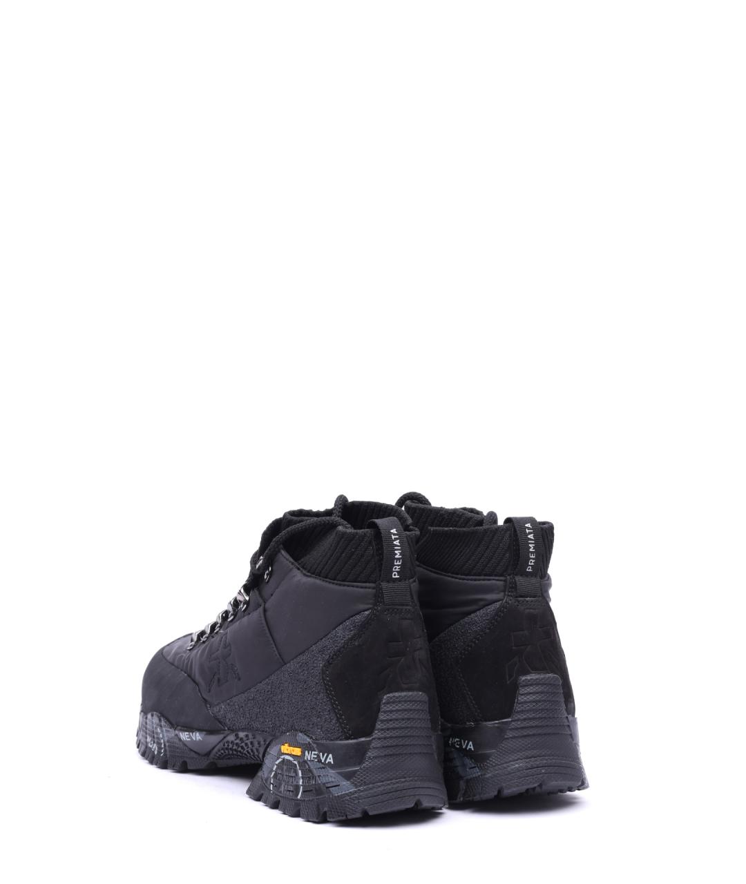 PREMIATA Черные текстильные низкие ботинки, фото 3