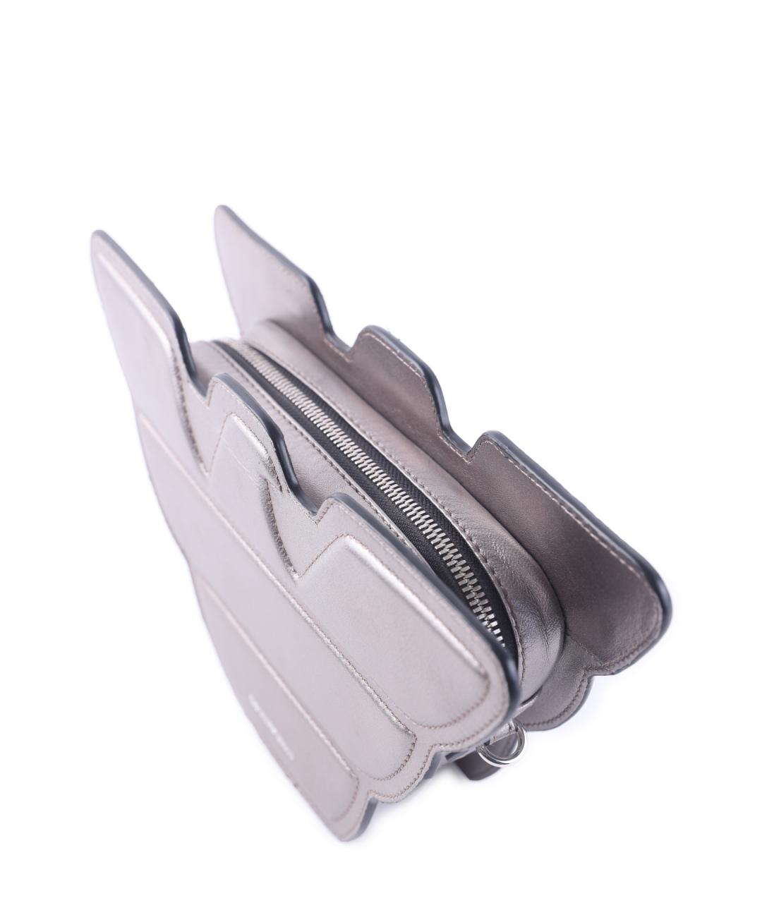 EMPORIO ARMANI Серебряная сумка через плечо, фото 4