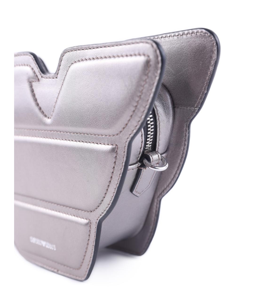 EMPORIO ARMANI Серебряная сумка через плечо, фото 5