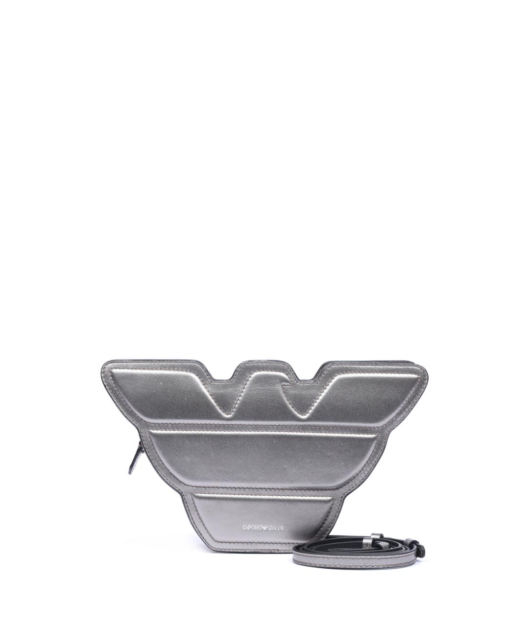 EMPORIO ARMANI Серебряная сумка через плечо, фото 6