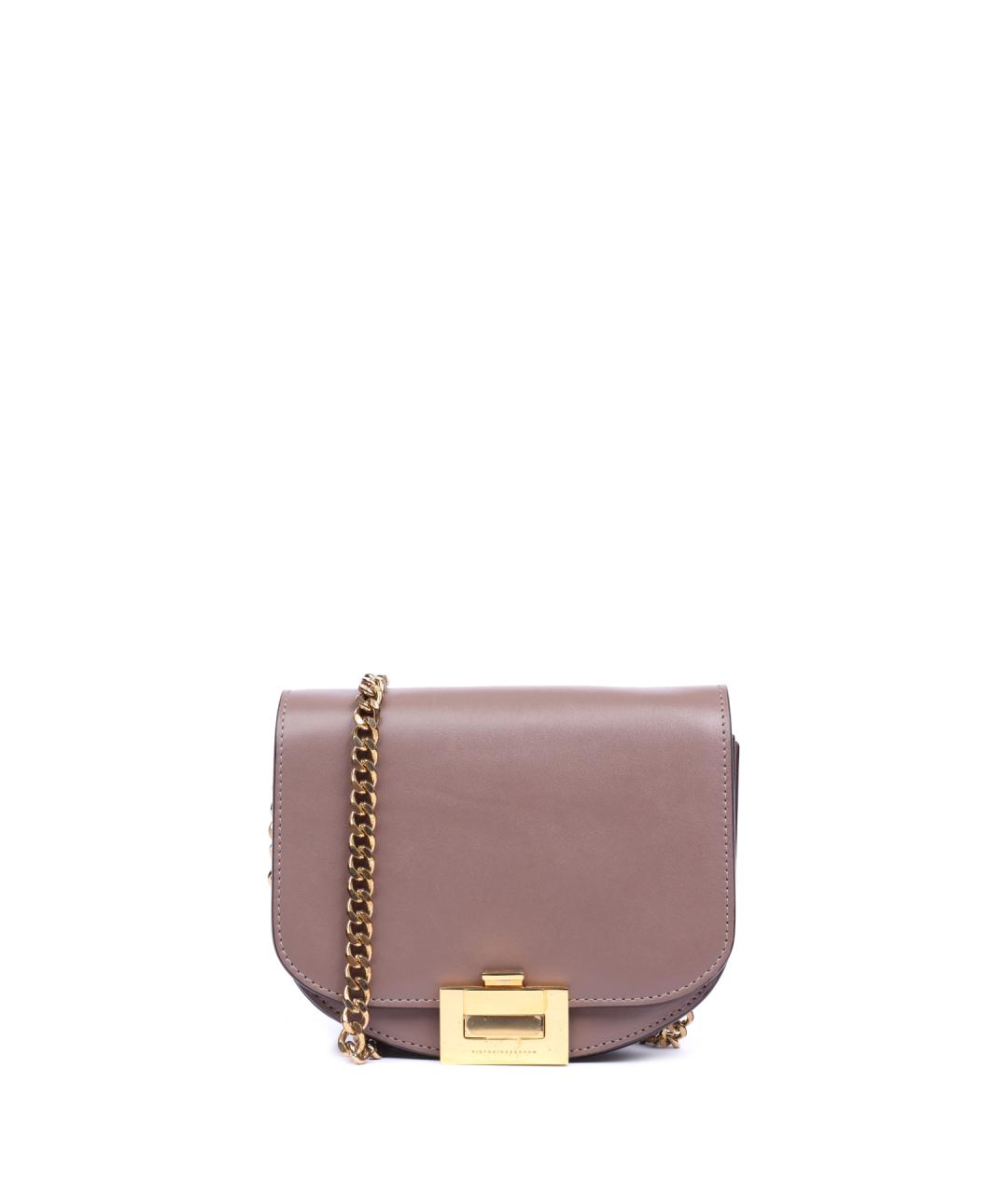 VICTORIA BECKHAM Коричневая кожаная сумка через плечо, фото 1