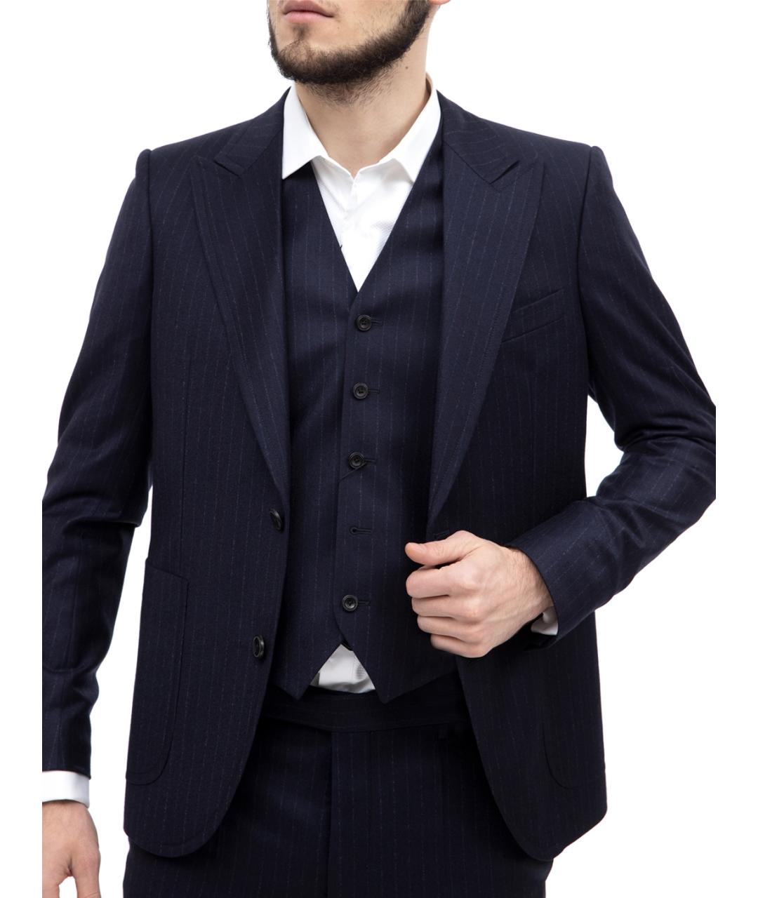 EMPORIO ARMANI Синий классический костюм, фото 4