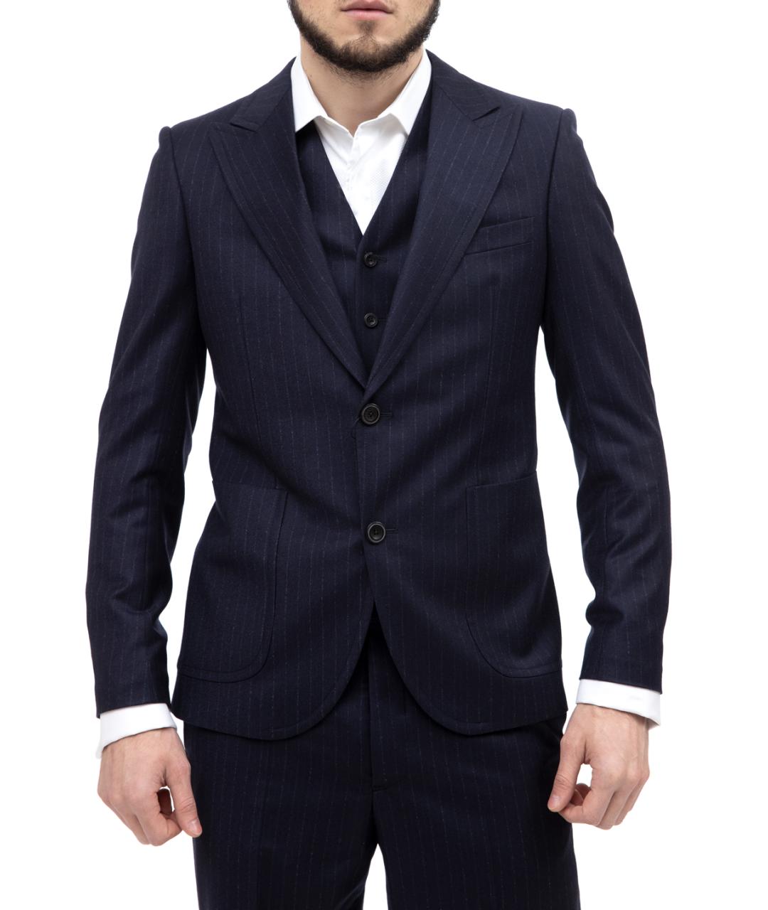 EMPORIO ARMANI Синий классический костюм, фото 2