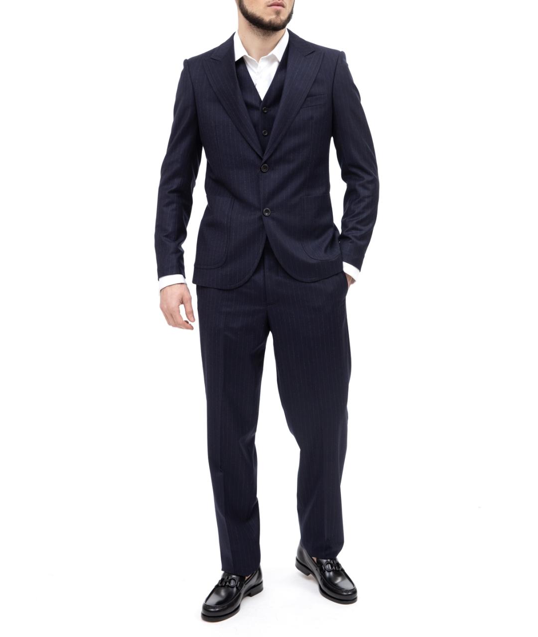 EMPORIO ARMANI Синий классический костюм, фото 1