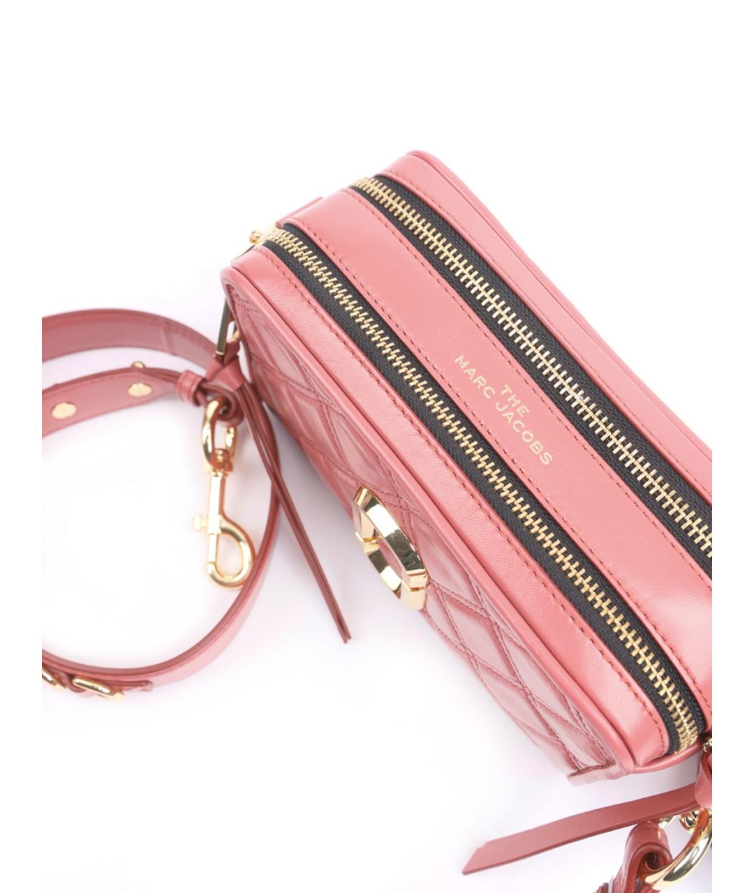 MARC JACOBS Розовая кожаная сумка через плечо, фото 2
