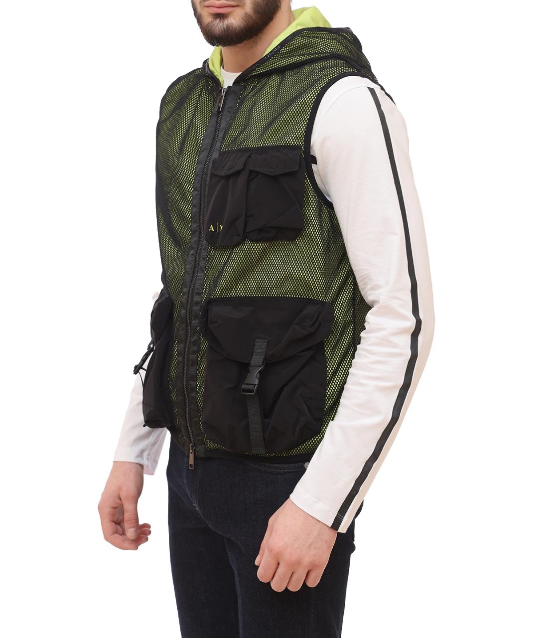 ARMANI EXCHANGE Зеленый полиэстеровый жилет, фото 3