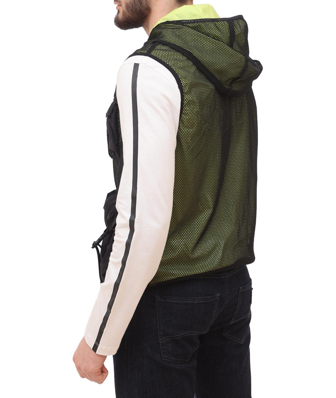ARMANI EXCHANGE Зеленый полиэстеровый жилет, фото 5