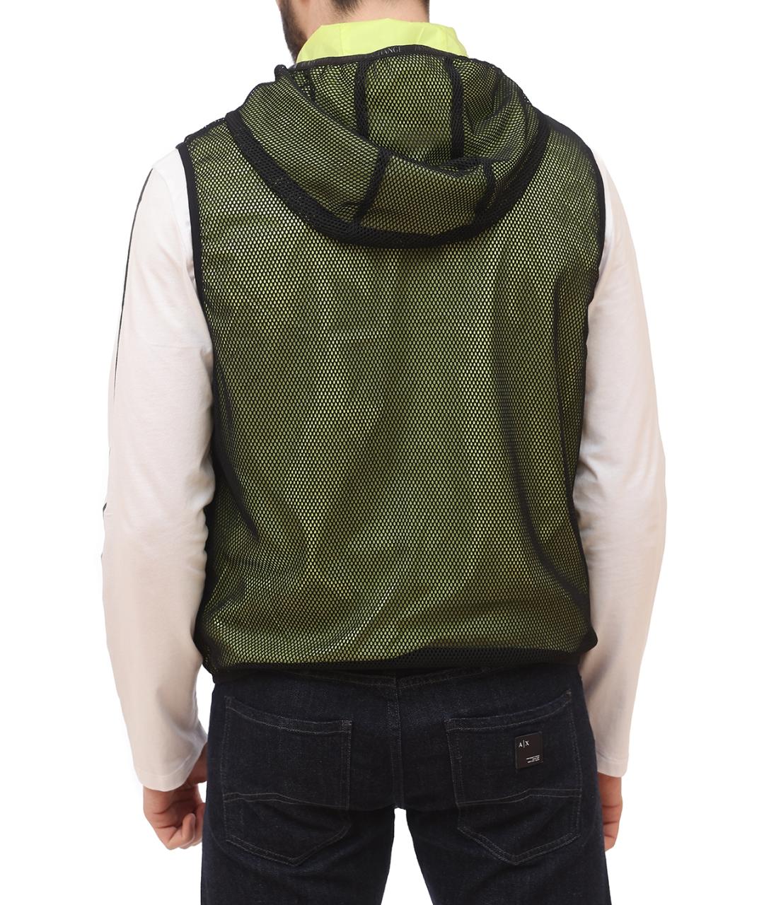 ARMANI EXCHANGE Зеленый полиэстеровый жилет, фото 4
