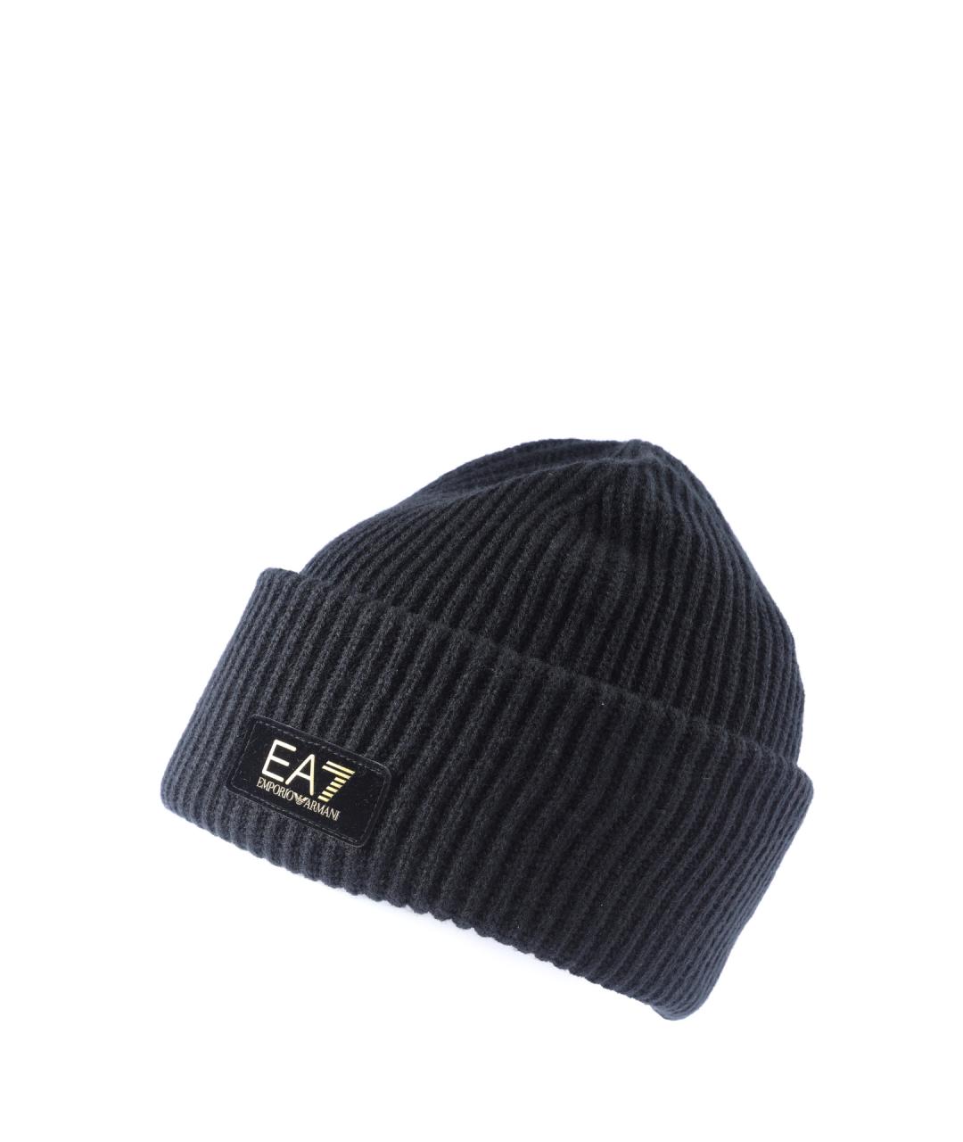 EA7 Черная шапка, фото 2
