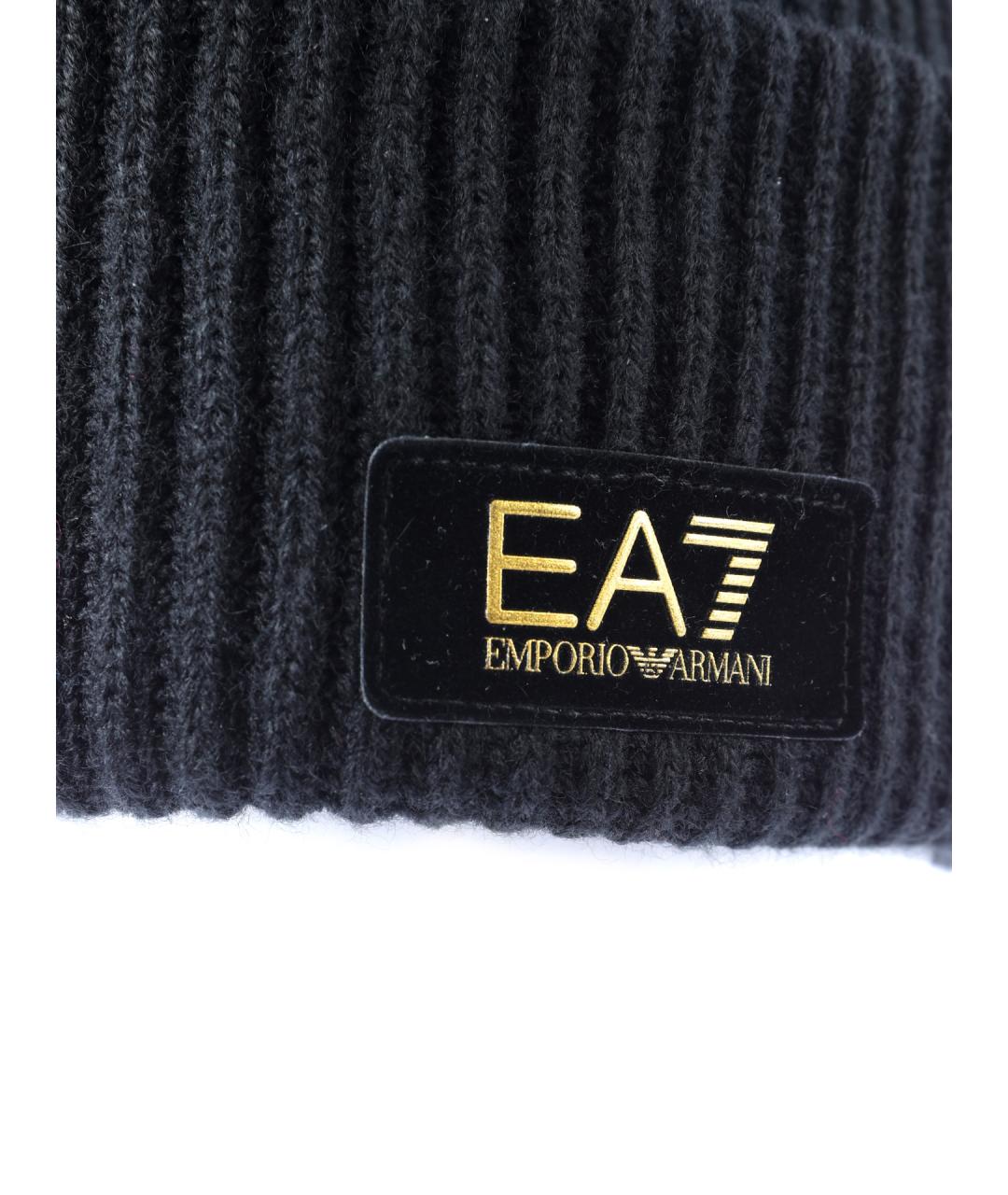 EA7 Черная шапка, фото 3