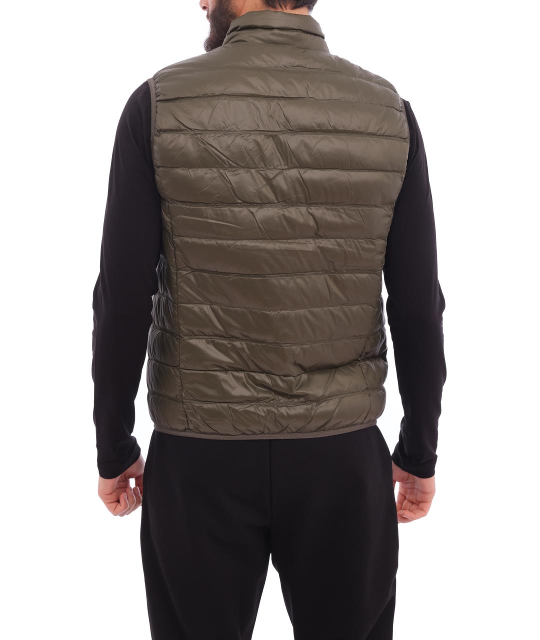 EA7 Зеленый полиамидовый жилет, фото 4