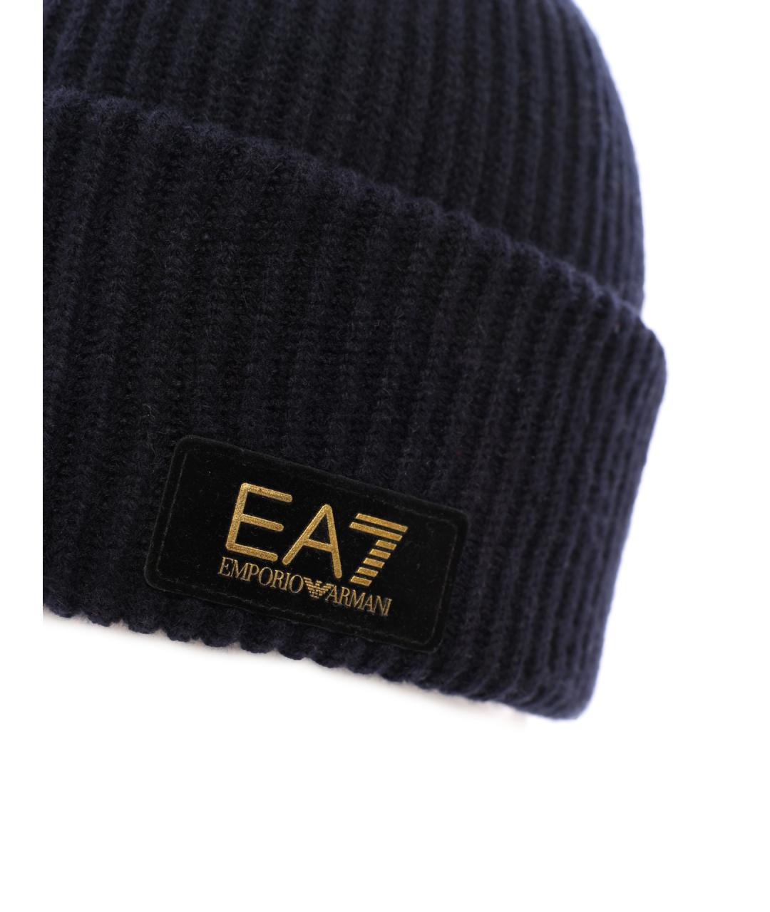 EA7 Темно-синяя шапка, фото 2