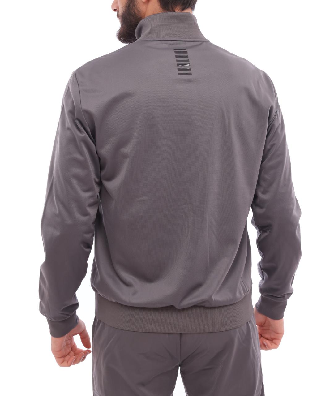 EA7 Серый полиэстеровый спортивный костюм, фото 7