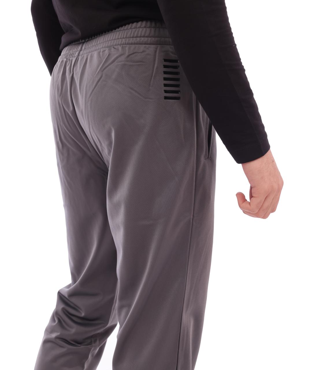 EA7 Серый полиэстеровый спортивный костюм, фото 2