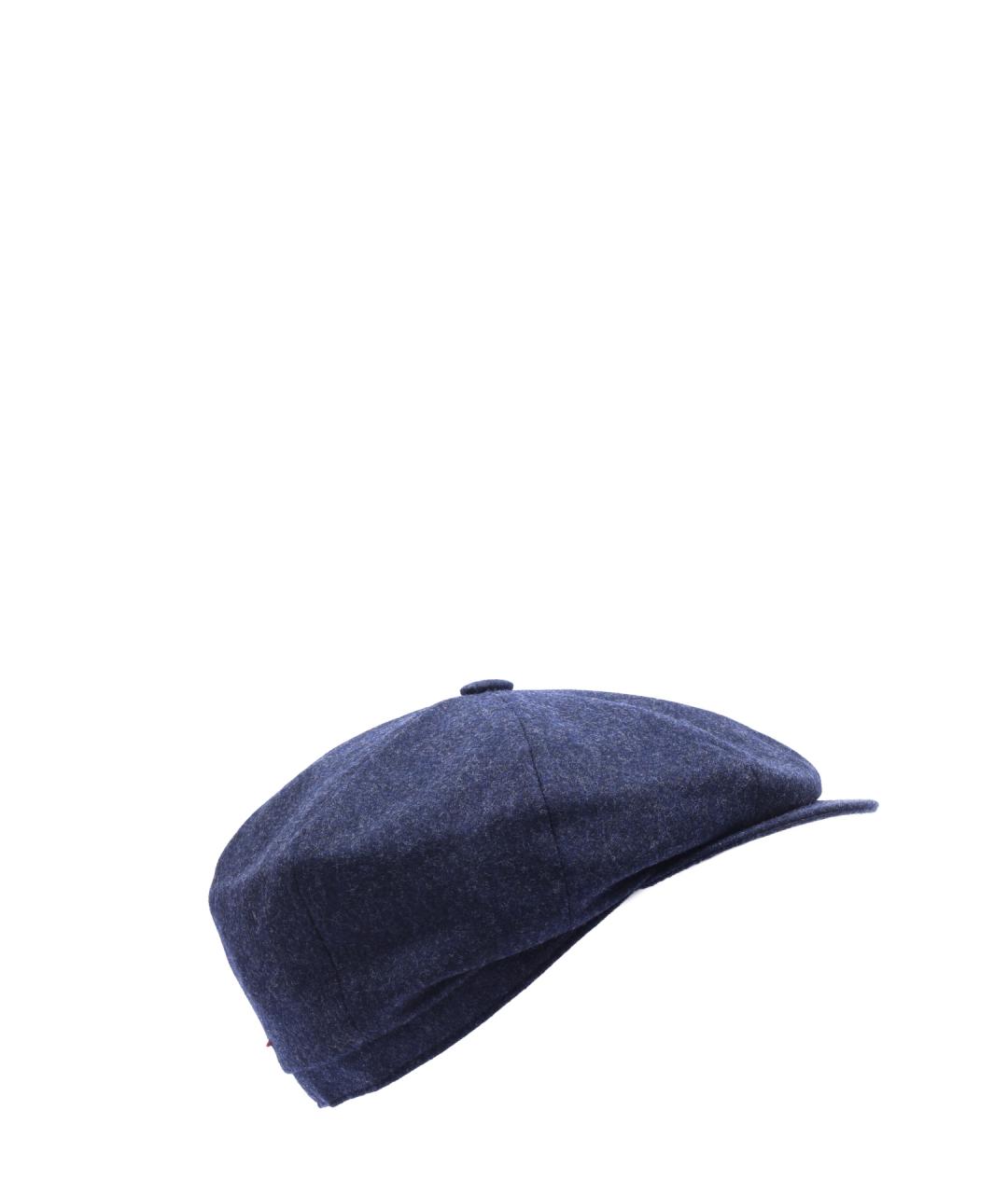 BRUNELLO CUCINELLI Синяя шерстяная кепка/бейсболка, фото 4