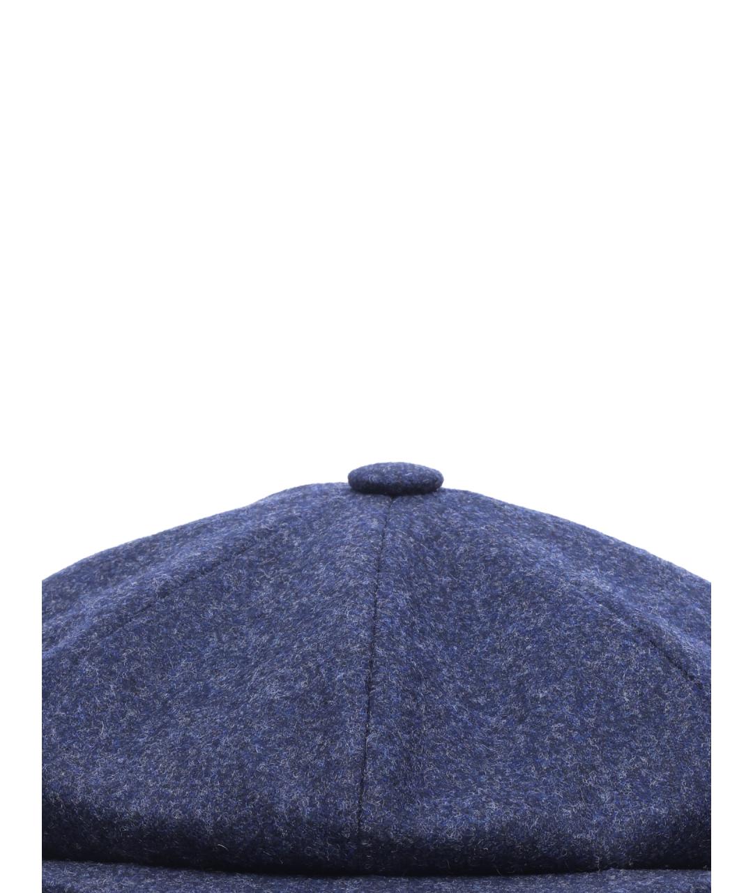 BRUNELLO CUCINELLI Синяя шерстяная кепка/бейсболка, фото 3