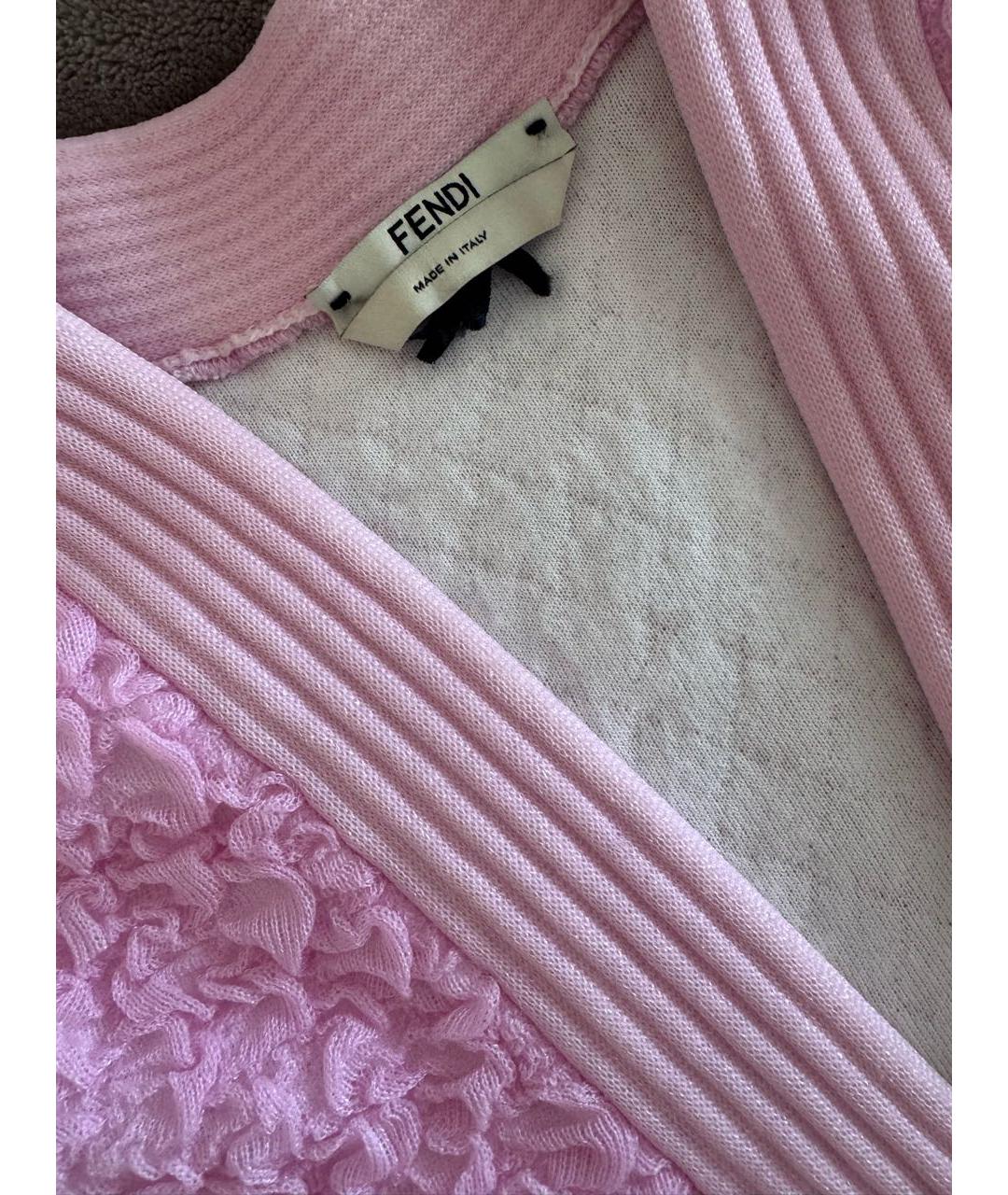FENDI Розовый кардиган, фото 2