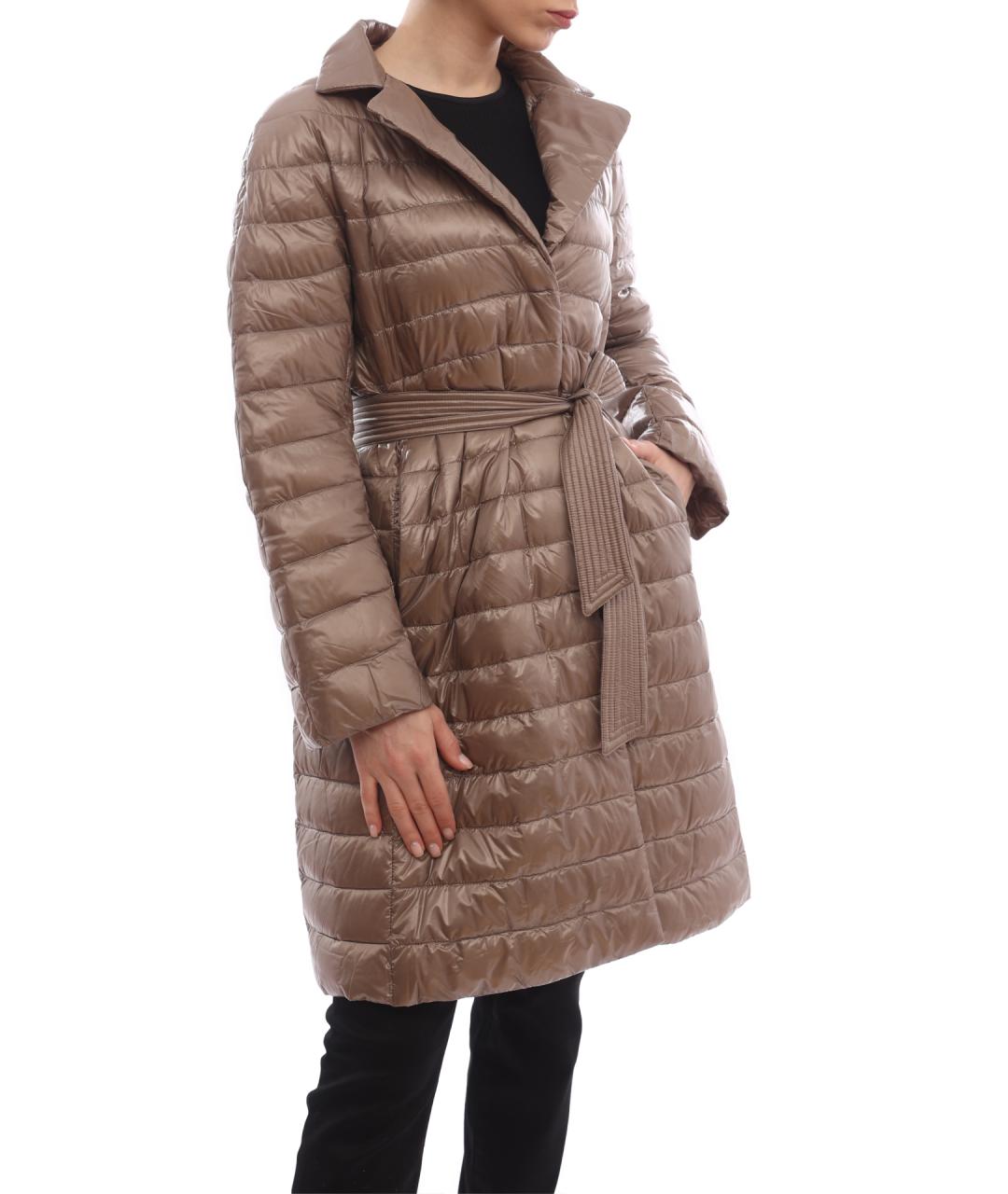 HERNO Коричневый полиамидовый пуховик, фото 4