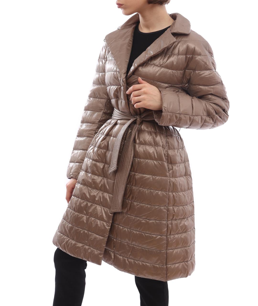 HERNO Коричневый полиамидовый пуховик, фото 6