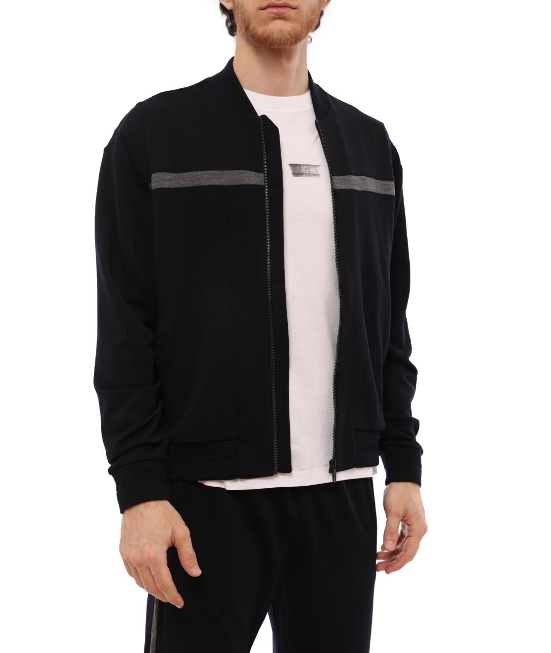 ZEGNA Темно-синяя шерстяная куртка, фото 3