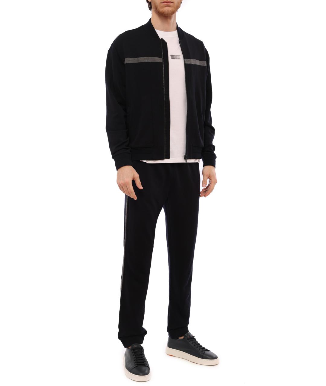 ZEGNA Темно-синяя шерстяная куртка, фото 6