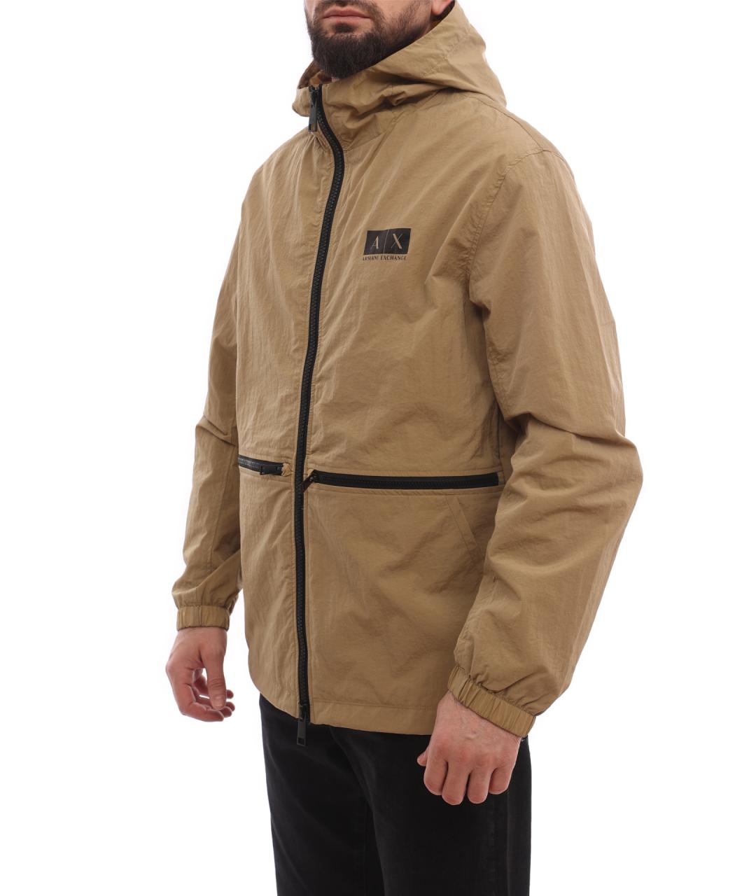 ARMANI EXCHANGE Бежевая полиамидовая куртка, фото 2