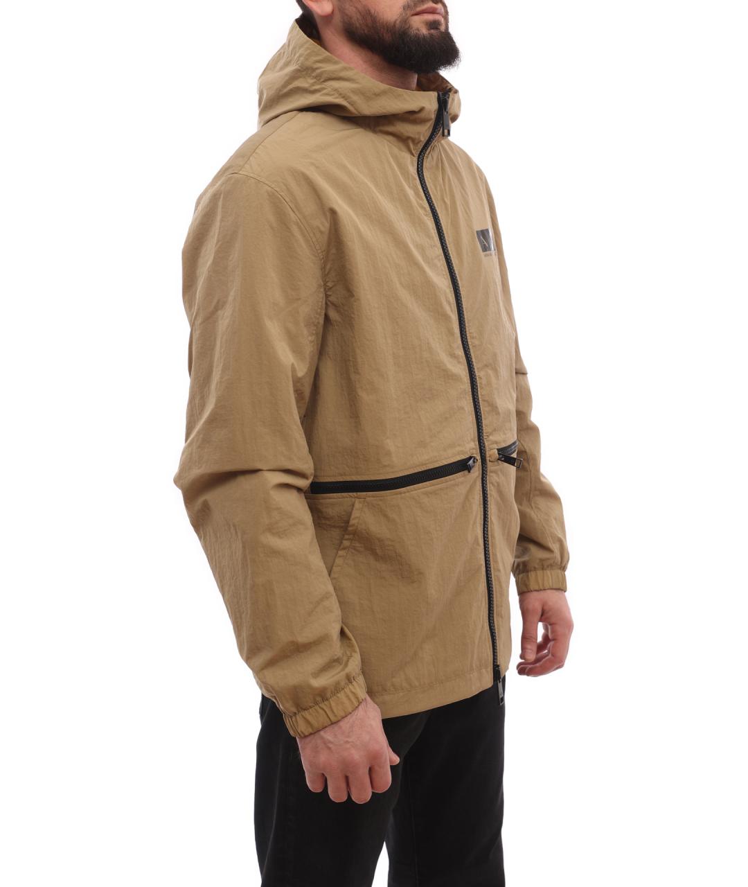 ARMANI EXCHANGE Бежевая полиамидовая куртка, фото 4