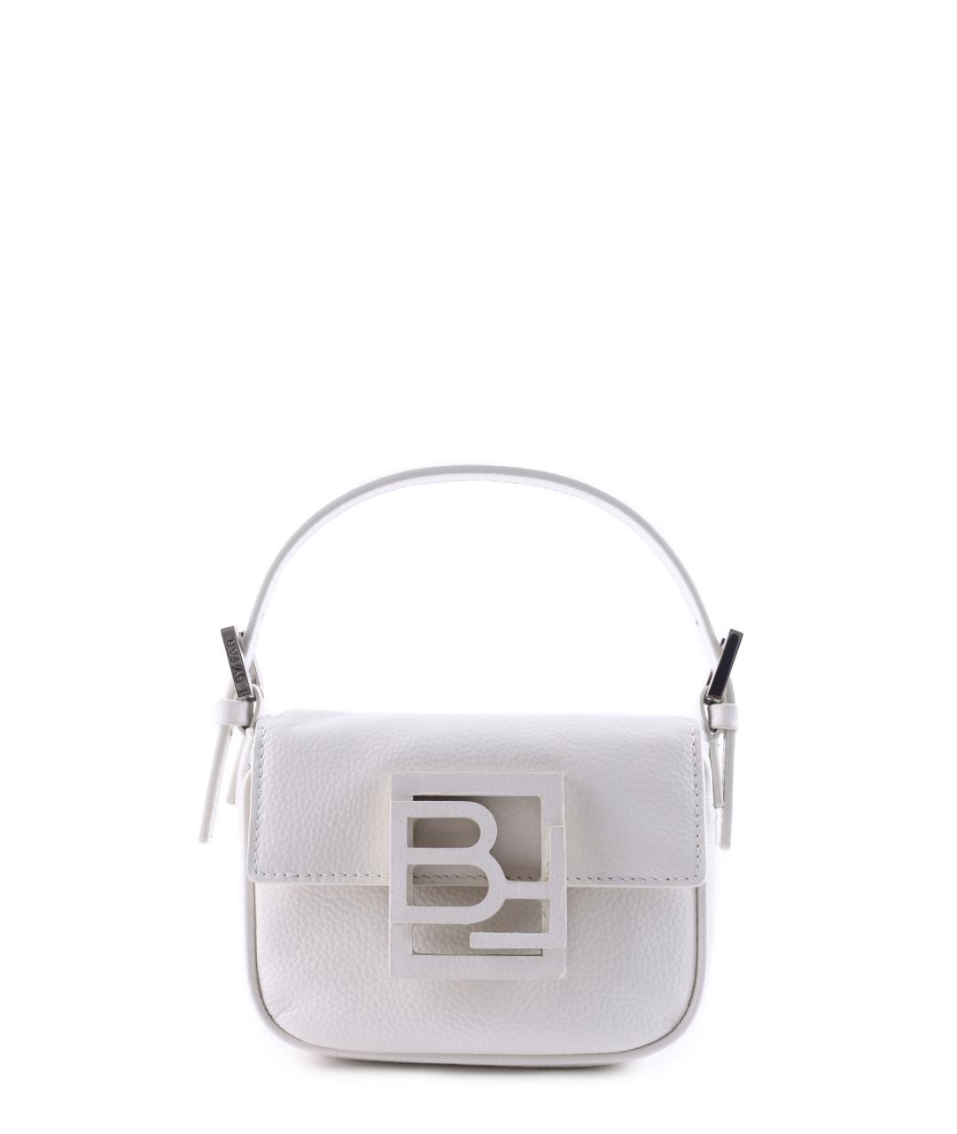 BY FAR Белая кожаная сумка с короткими ручками, фото 1