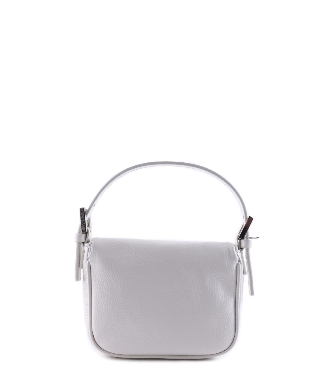 BY FAR Белая кожаная сумка с короткими ручками, фото 4