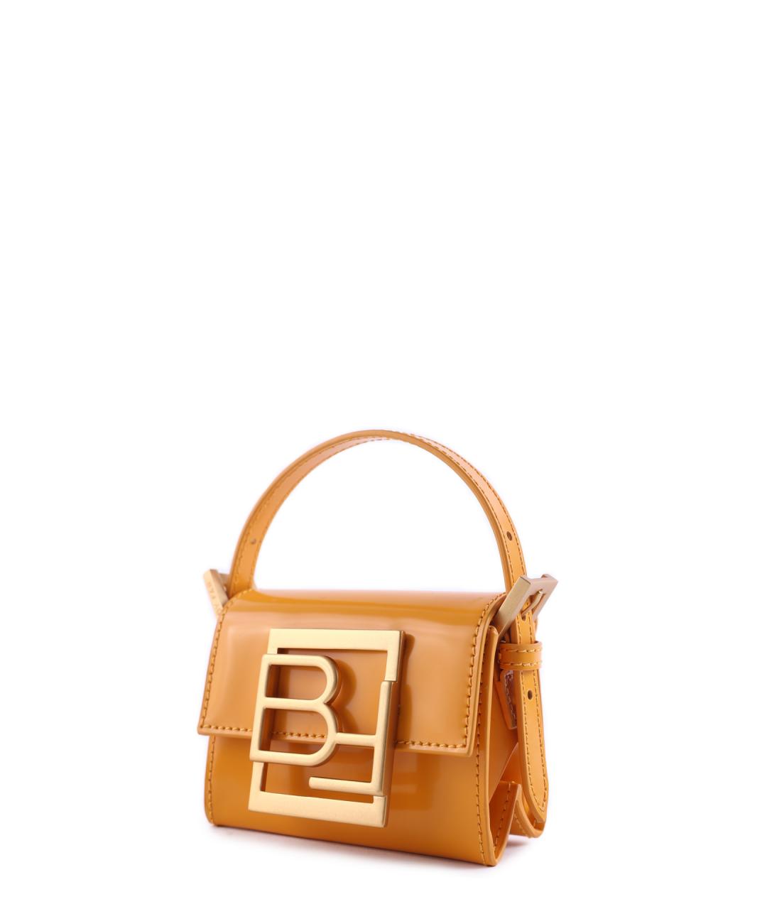 BY FAR Оранжевая кожаная сумка через плечо, фото 2