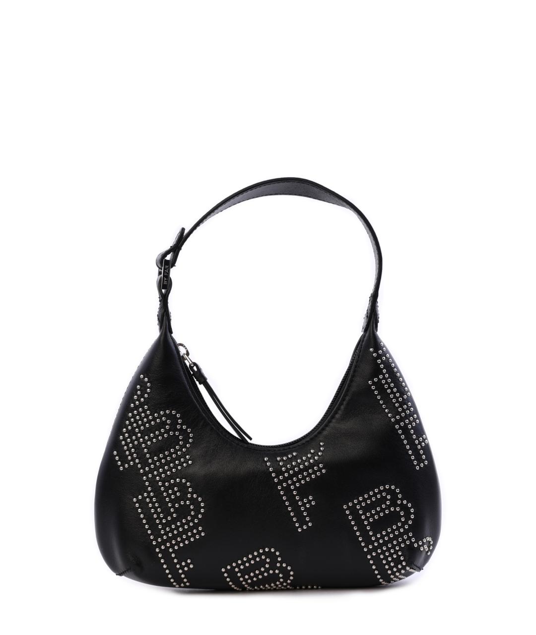 BY FAR Черная кожаная сумка через плечо, фото 1