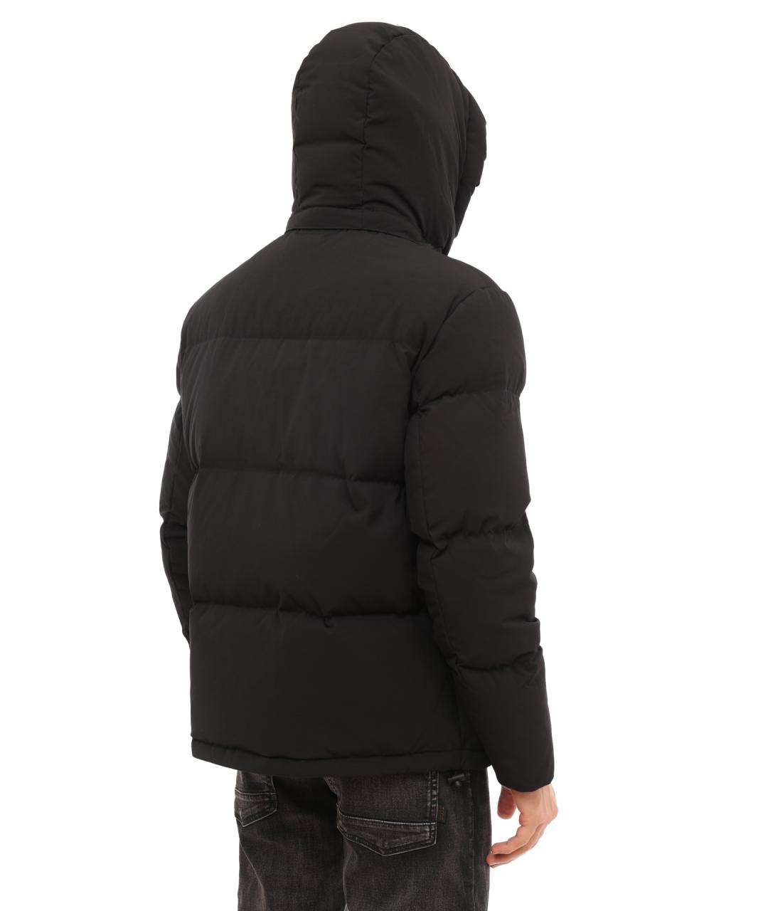 ARMANI EXCHANGE Черный полиэстеровый пуховик, фото 6