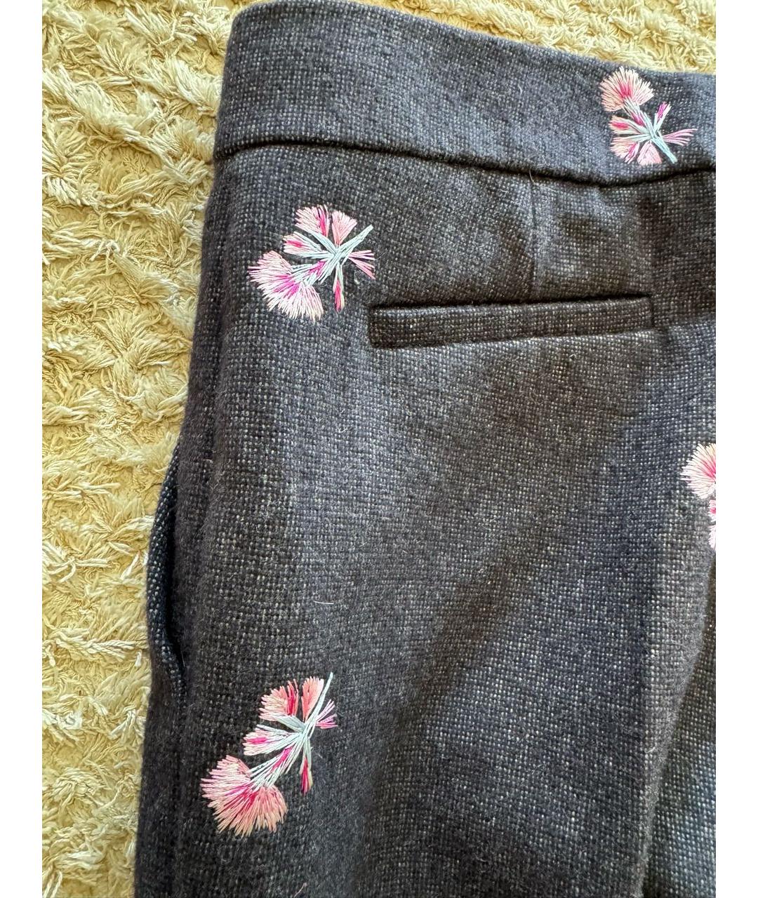 LOUIS VUITTON Синие шерстяные брюки узкие, фото 7