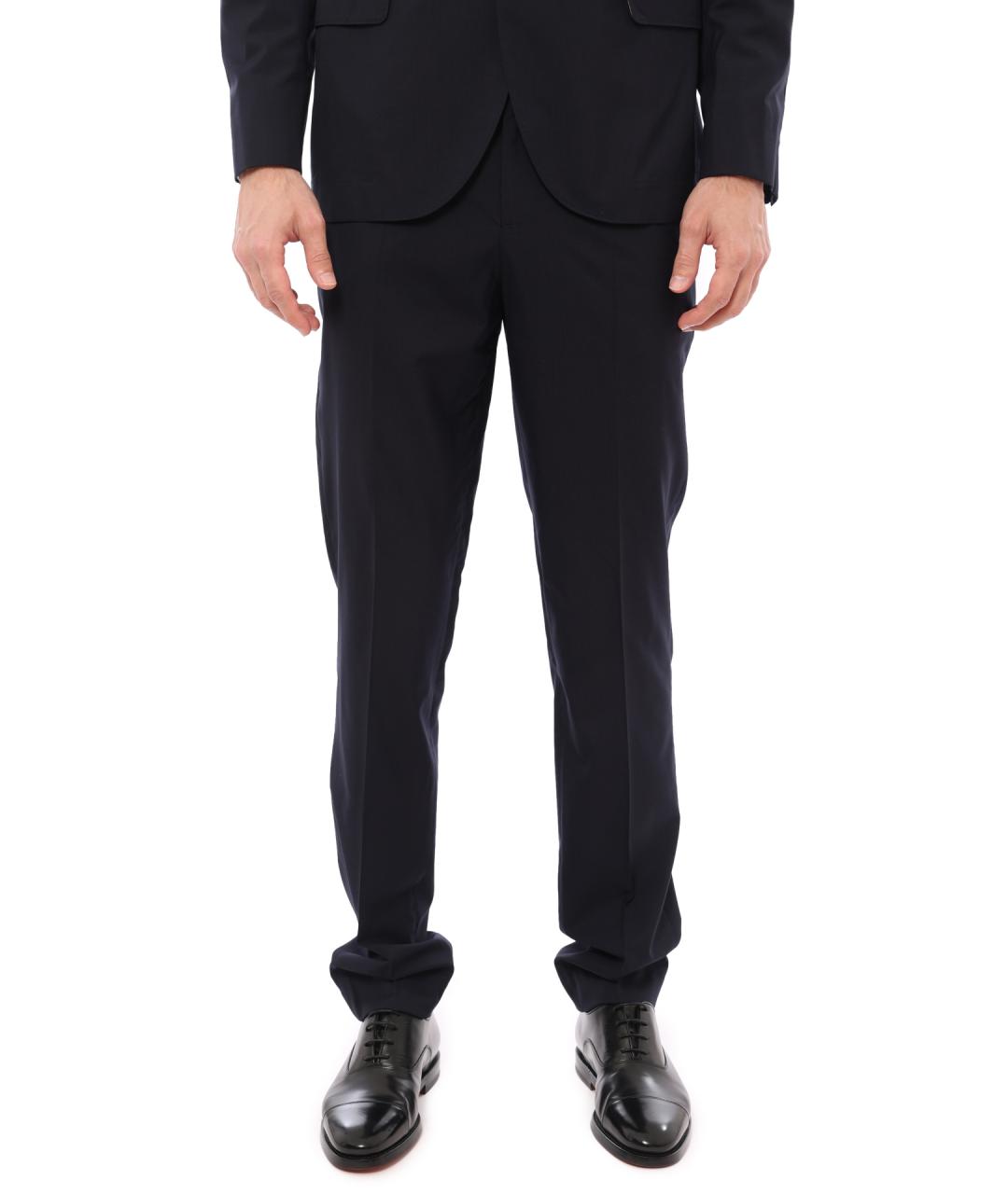 BRUNELLO CUCINELLI Темно-синий классический костюм, фото 7