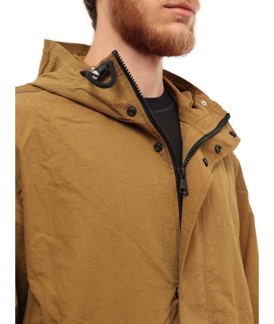 DIESEL Коричневый полиамидовый тренч / плащ, фото 7