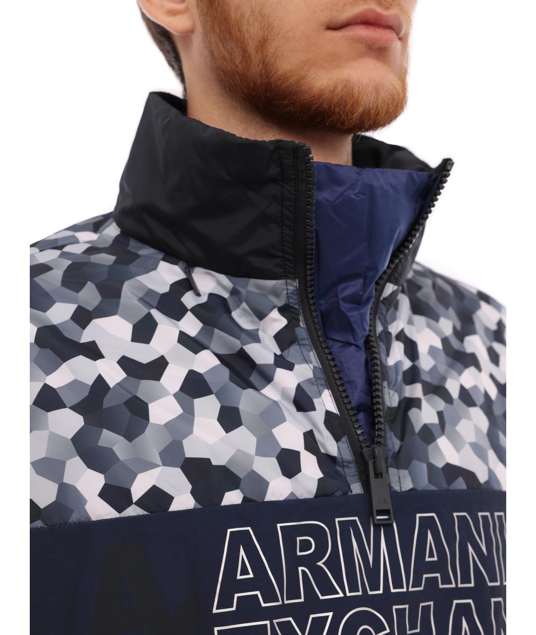ARMANI EXCHANGE Синяя полиэстеровая куртка, фото 6